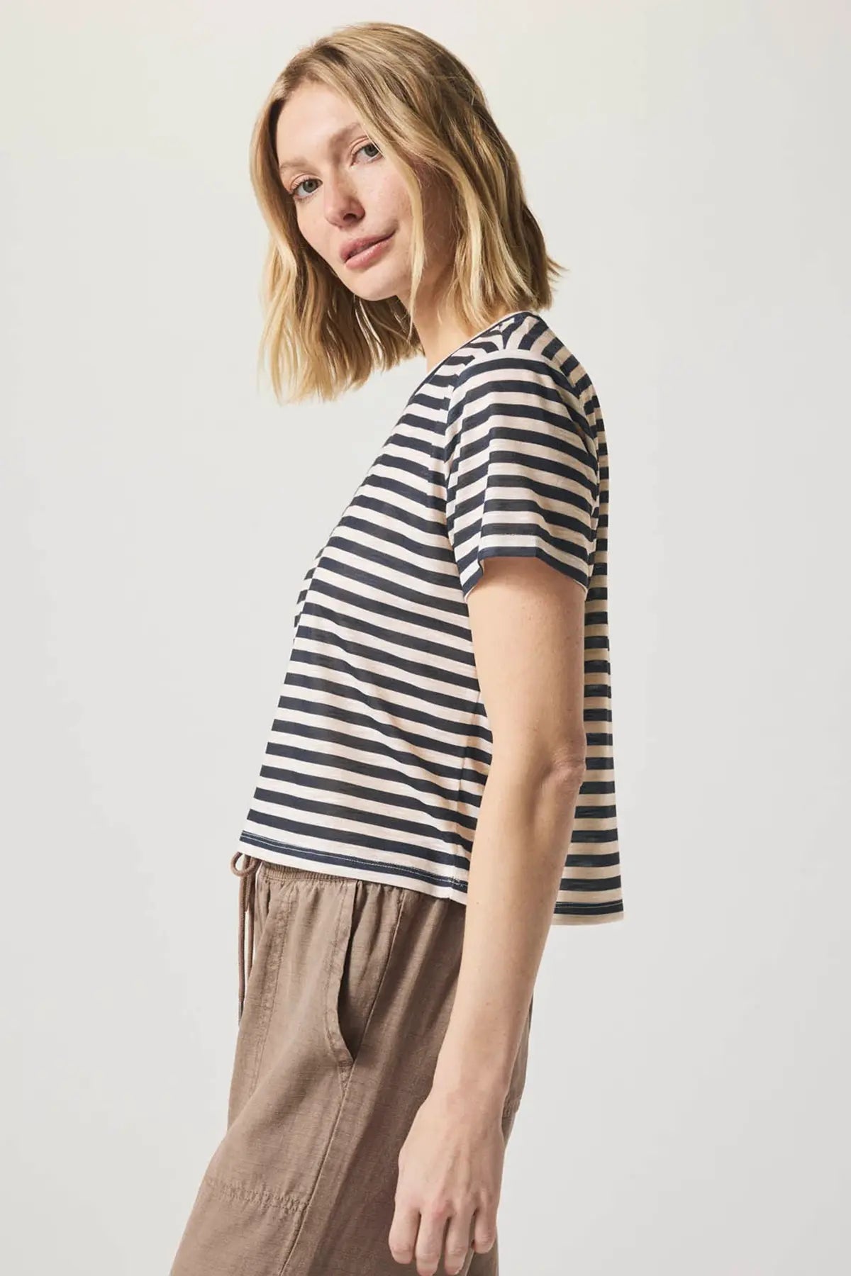 Louisa Stripe Short Sleeve Tee