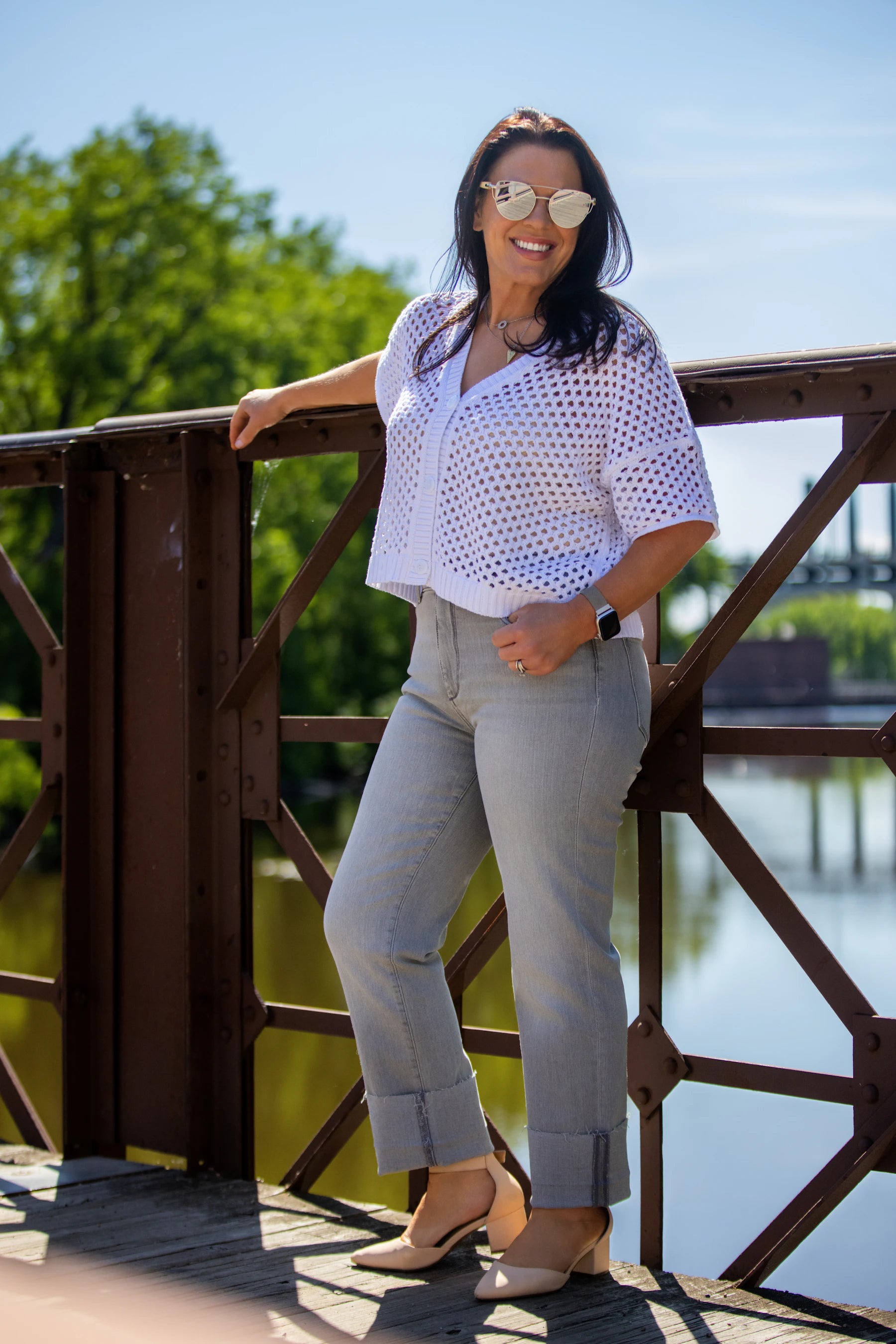 Nova Pointelle Short Sleeve Cardi