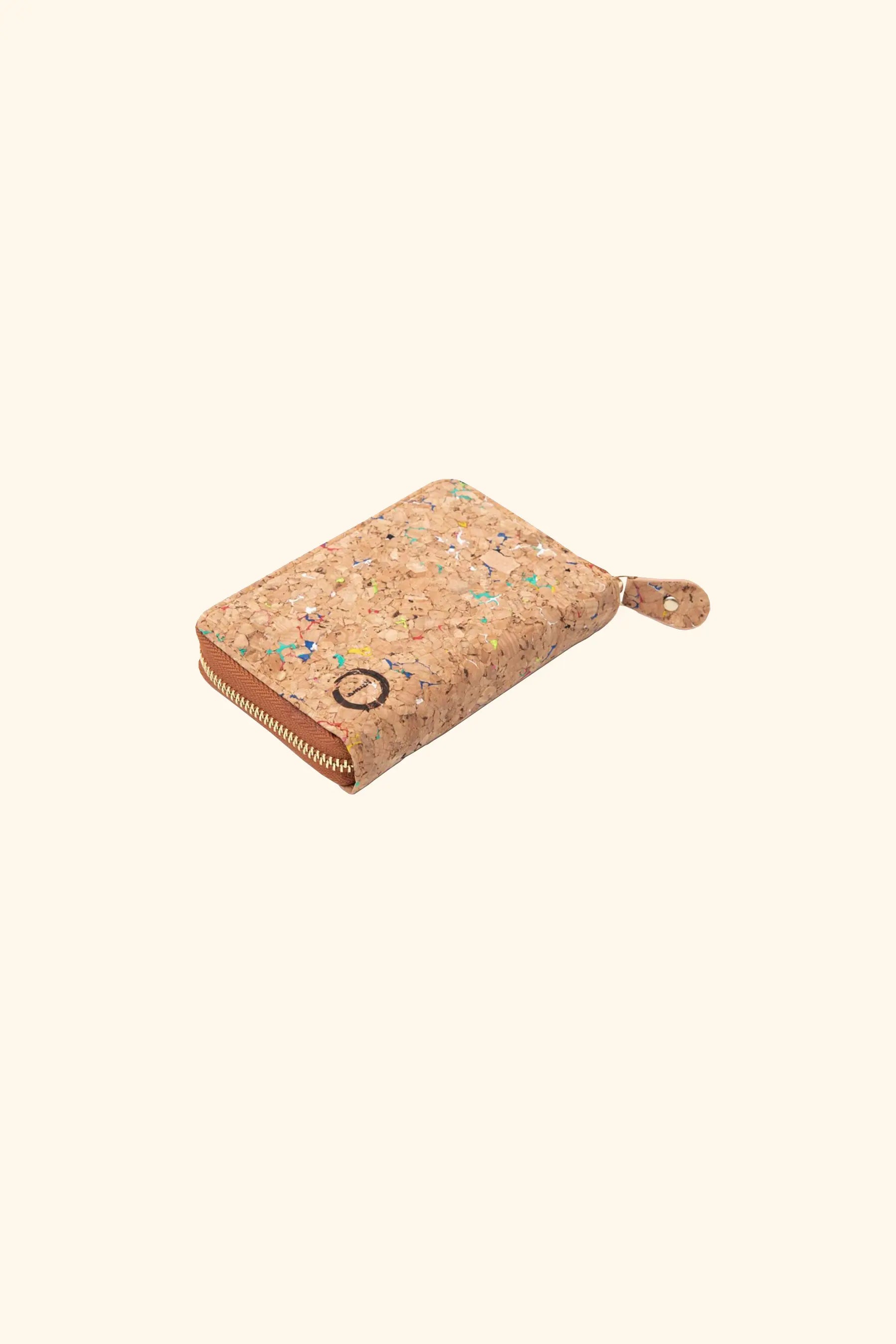 Cork Zip Up Wallet - Speckled