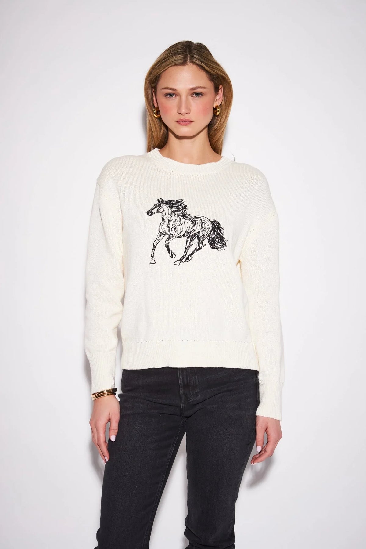 JOHN + JENN Nate Pullover - Equestrian Pearl