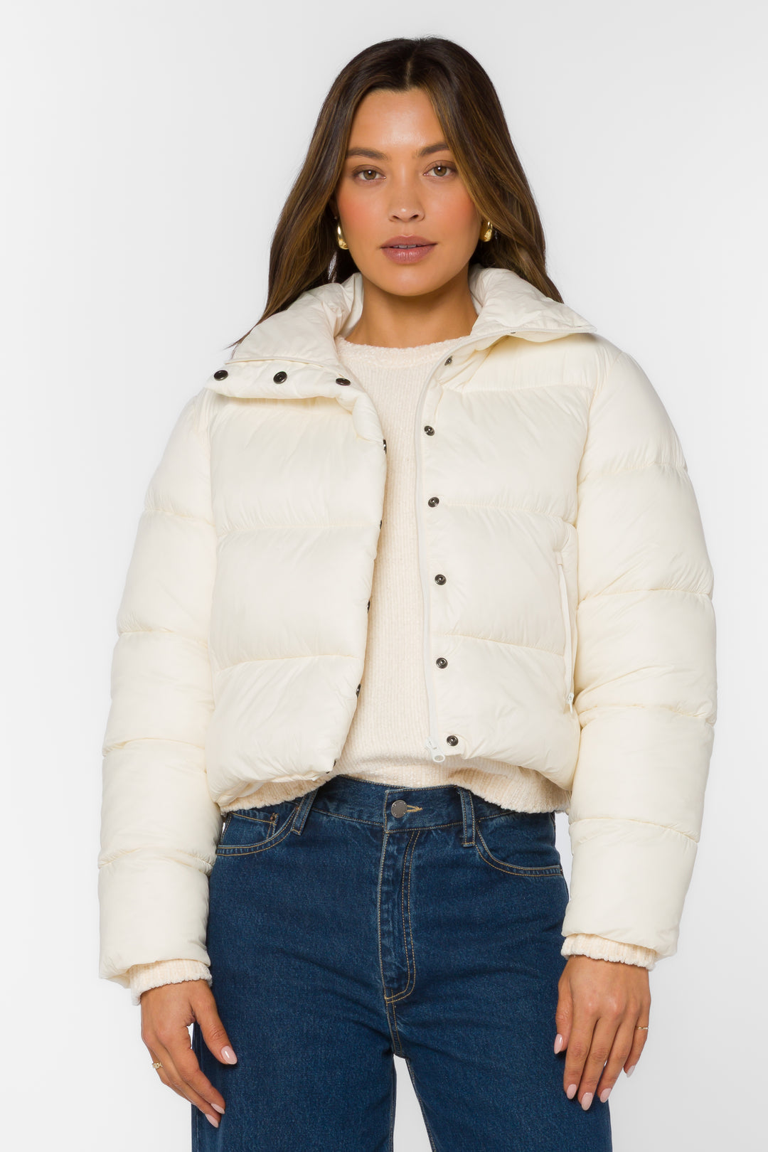 Jonas Puffer Jacket - Cream