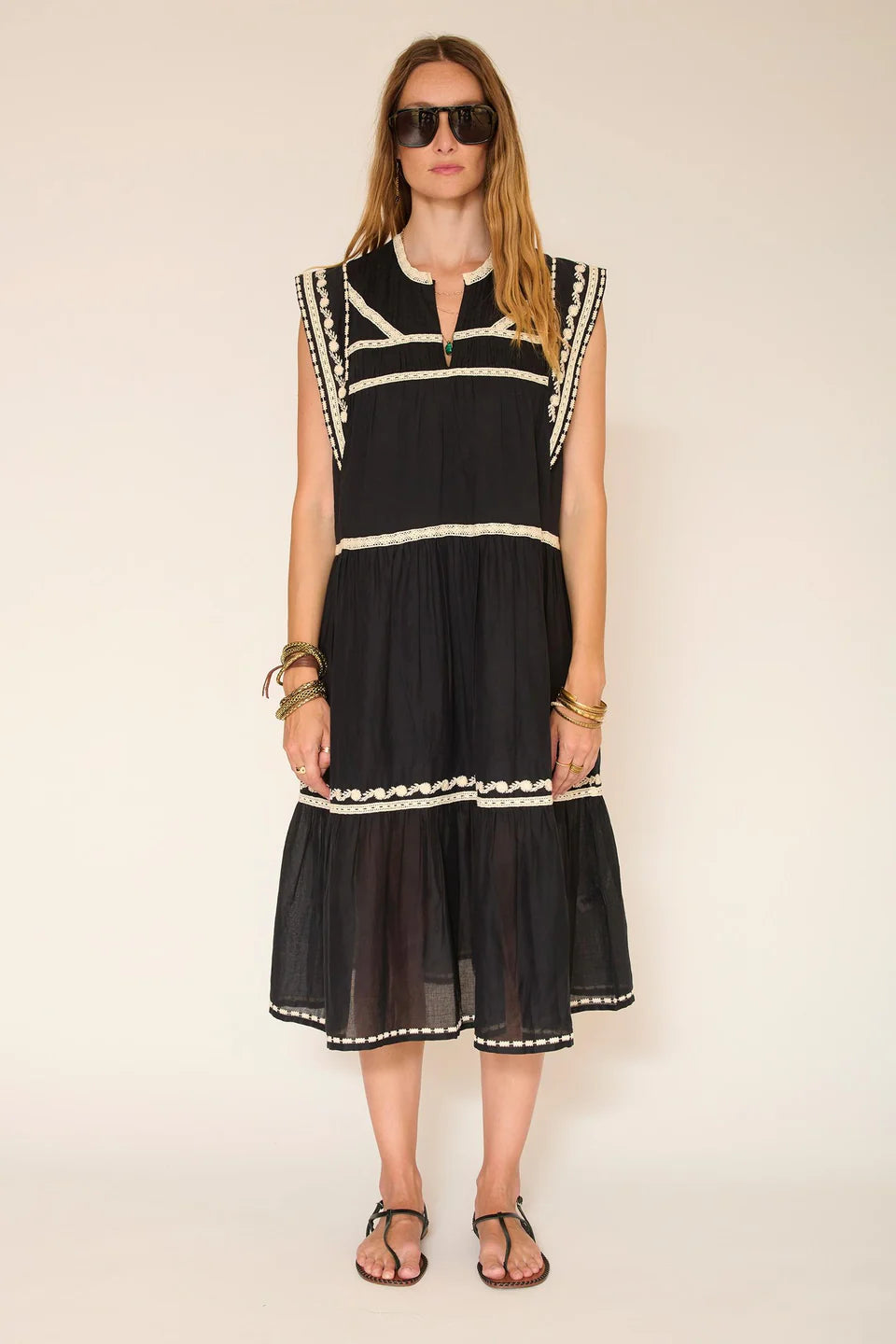MKT Studio Roleo Bohemian Midi-Dress