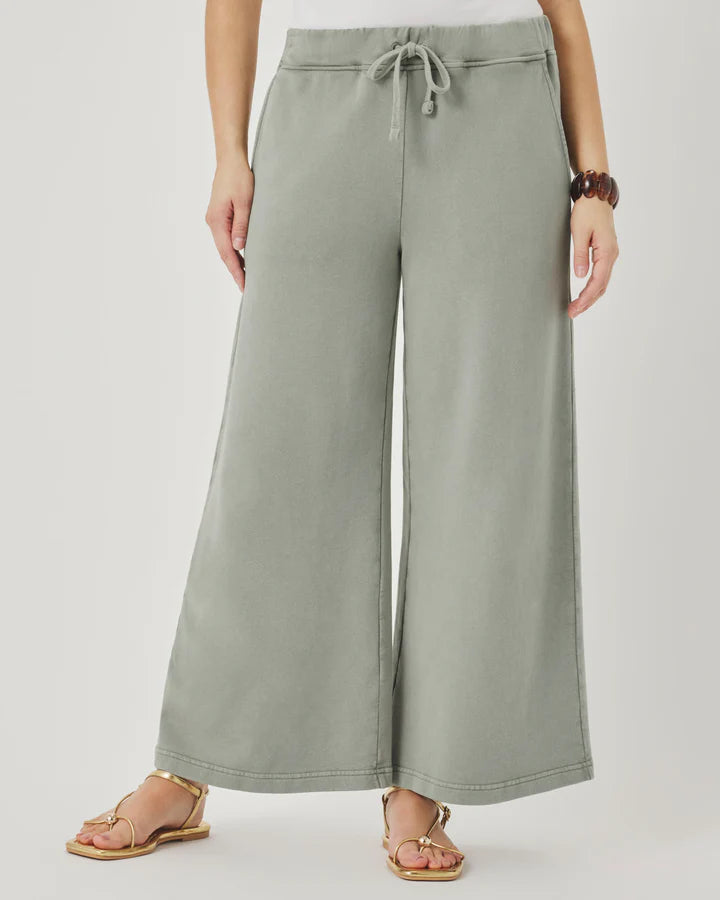 Splendid Greta Terry Crop Pant - Eucalyptus