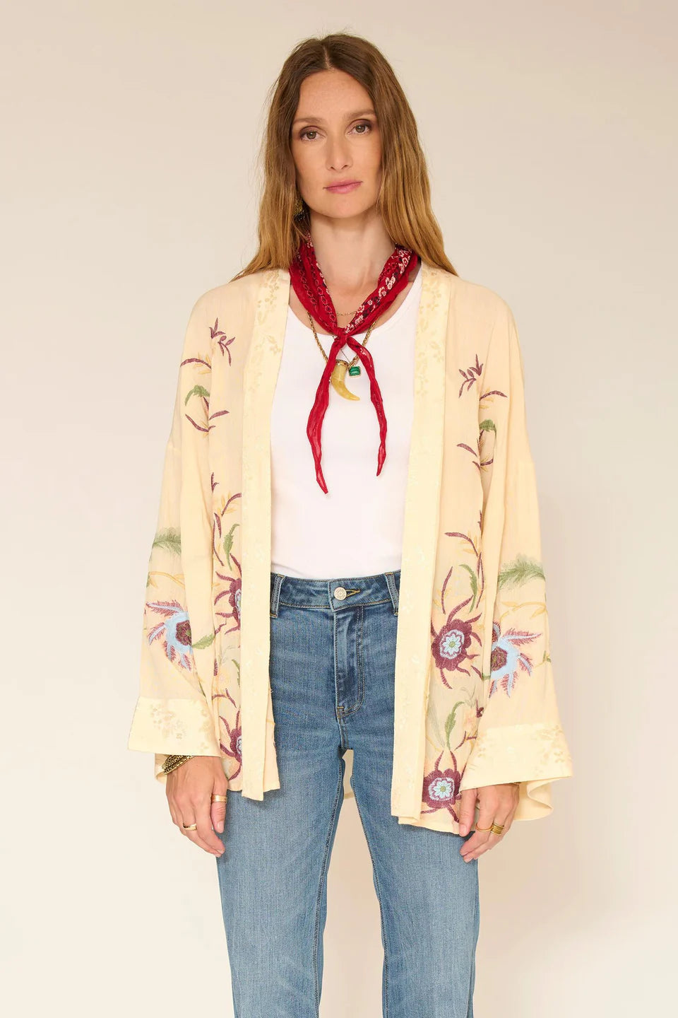 MKT Studio Wiske Embroidered Kimono