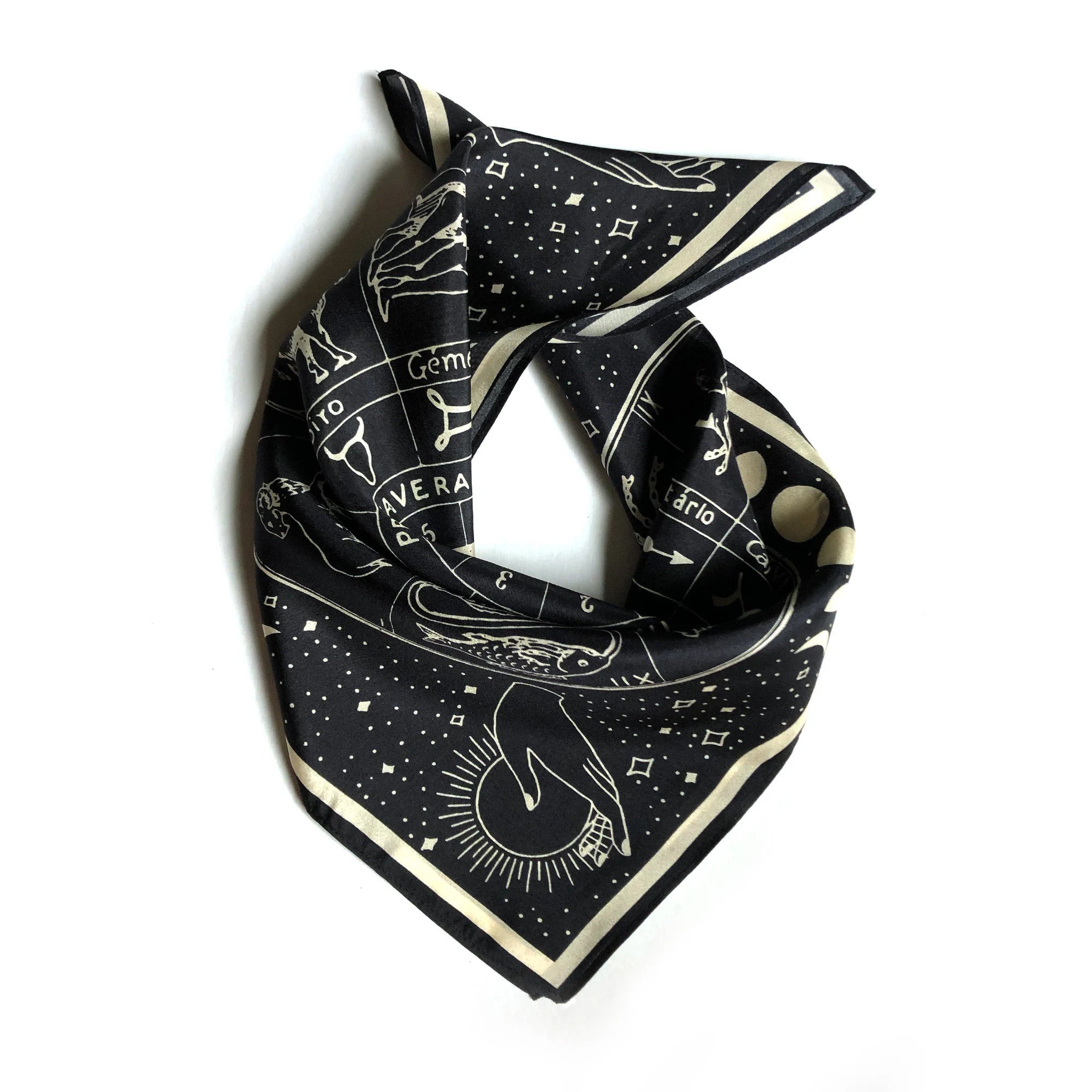 Zodiac Signs Silk Scarf