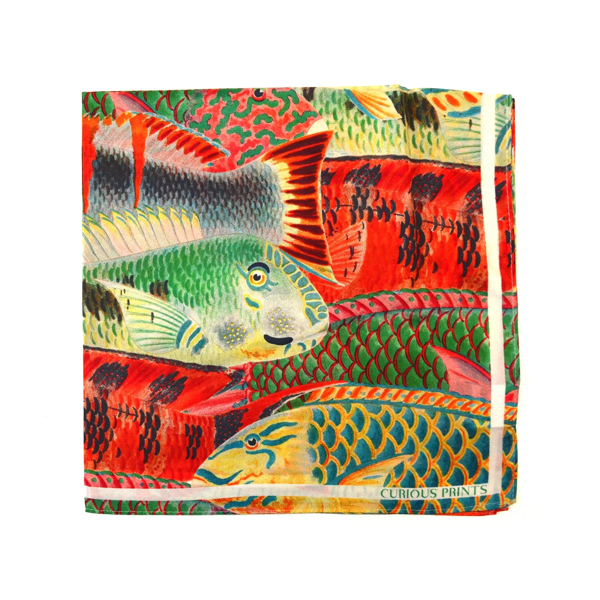 Tropical Fish Silk Scarf